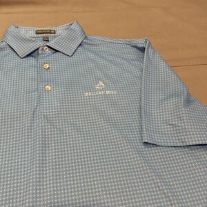 Peter Millar Summer Comfort Polo Shirt Men Pelican Hill Blue Golf Performance-
